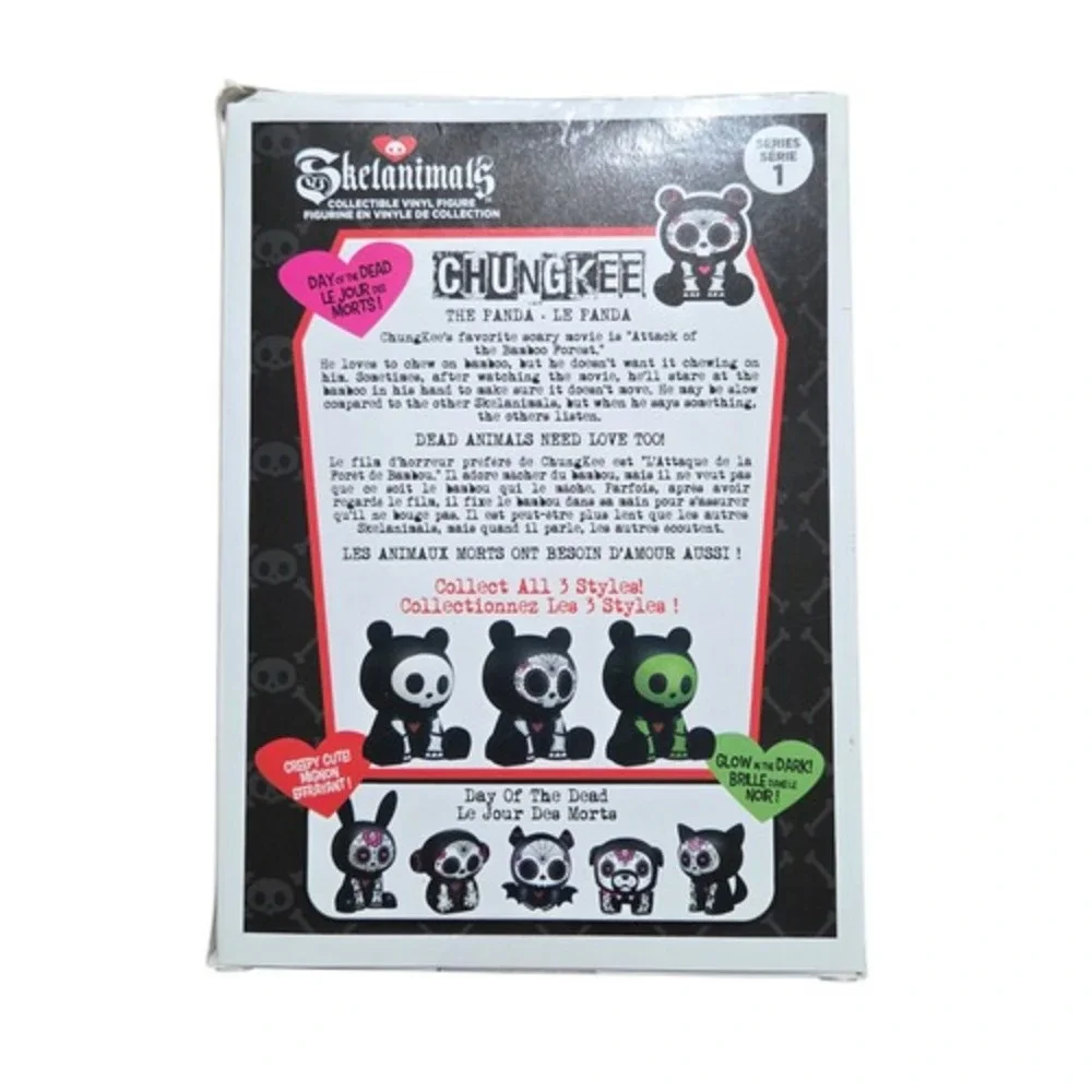 2025 Hasbro Skelanimals Day Of The Dead Chungkee Panda Series 1 Vinyl Figure